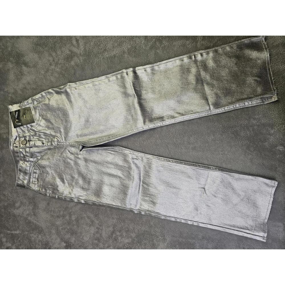 art class Silver Metallic Straight-Leg Jeans